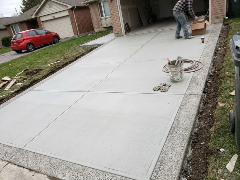Finished concrete surface after work by Vances Concrete Craft