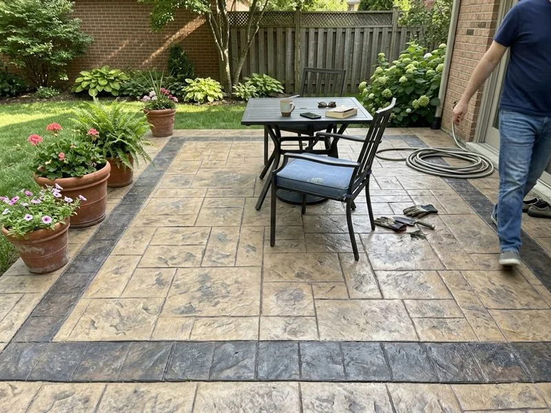 Finished concrete surface after work by Vances Concrete Craft